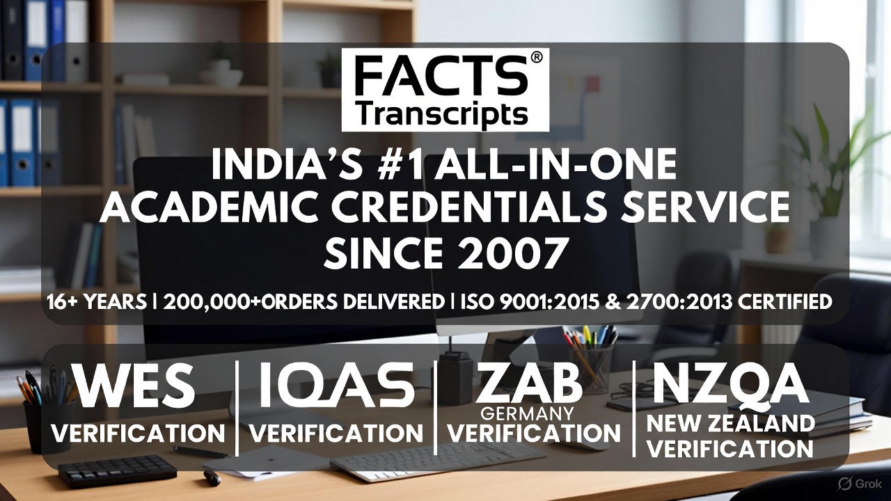 FACTS Transcripts – India’s #1 All-in-One Academic Credential Service